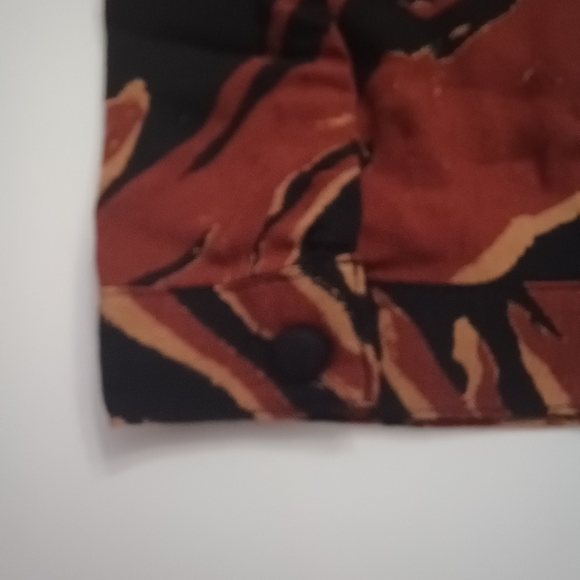 NWT BP Nordstrom Brown Burnout Tiger Stripe VNeck Crop Top Faux Wrap  Sm… - Picture 10 of 13